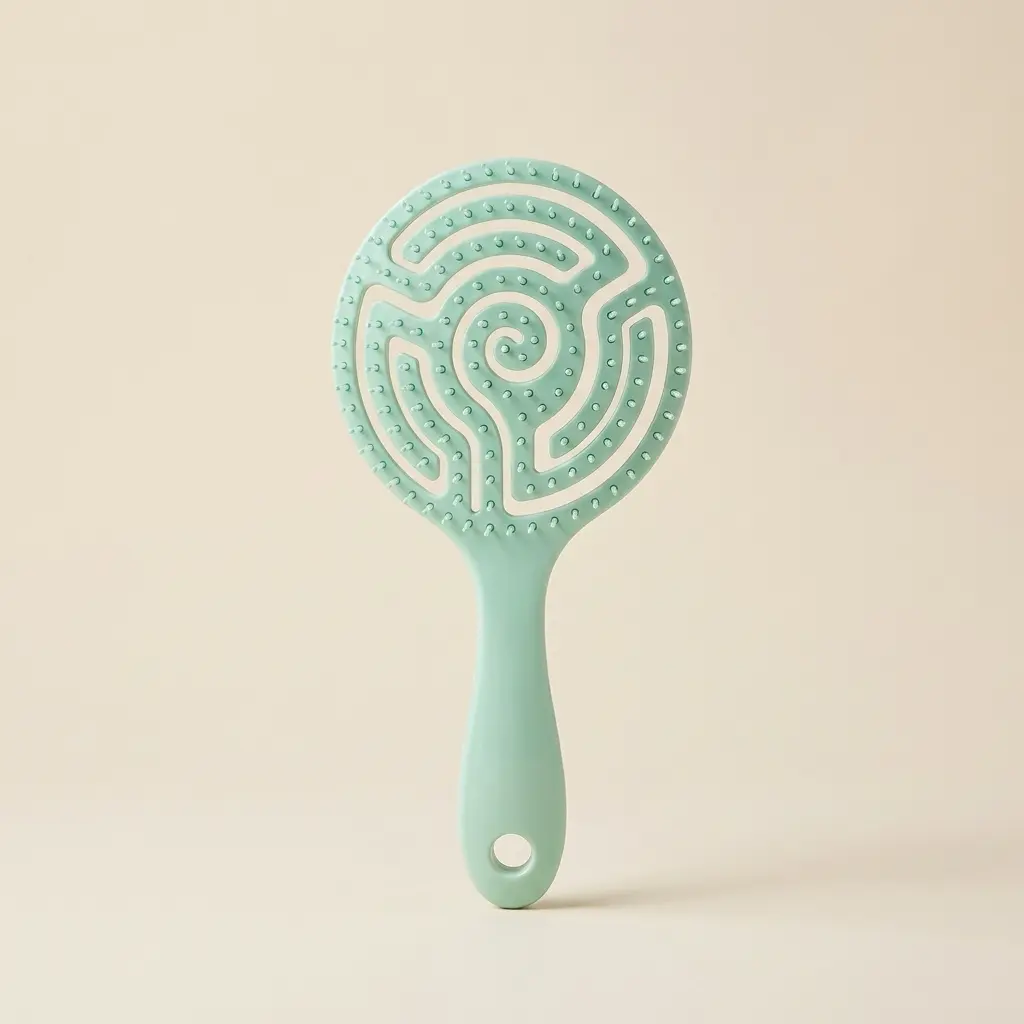Brosse à Cheveux Spirale Démêlante et Massante