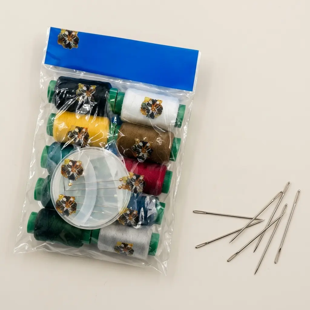 Kit de Fils à Coudre Multicolores avec Aiguilles Assorties