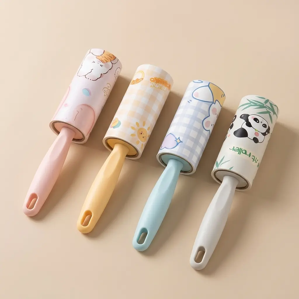 Rouleau Adhésif Ramasse-Poils et Peluches pour Vêtements