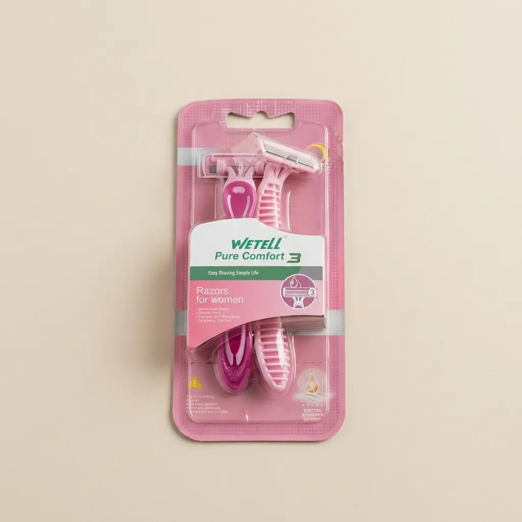 Rasoir Corporel pour Femme Triple Lame Tête Pivotante