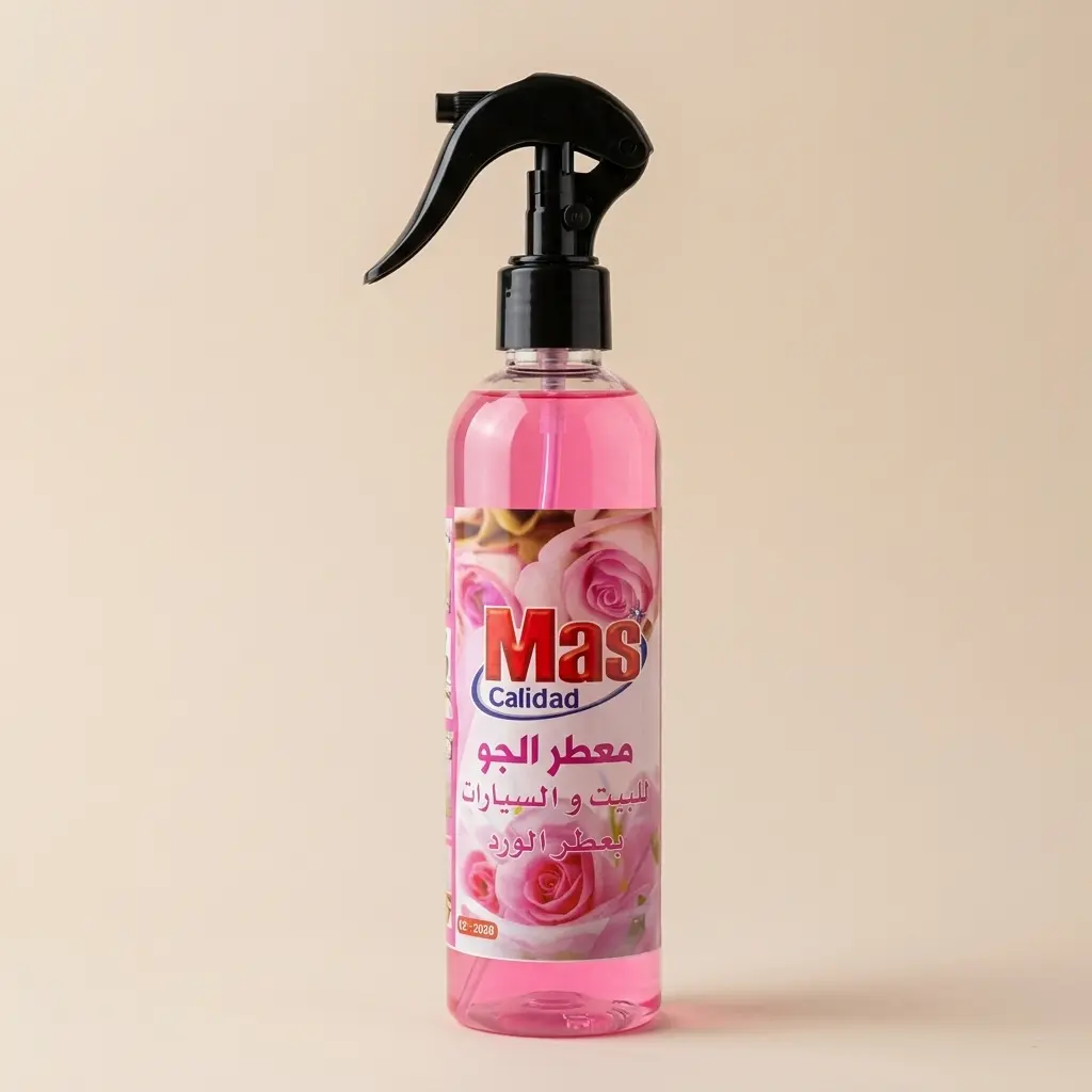Spray Désodorisant d'Ambiance et Voiture Mas Calidad Rose