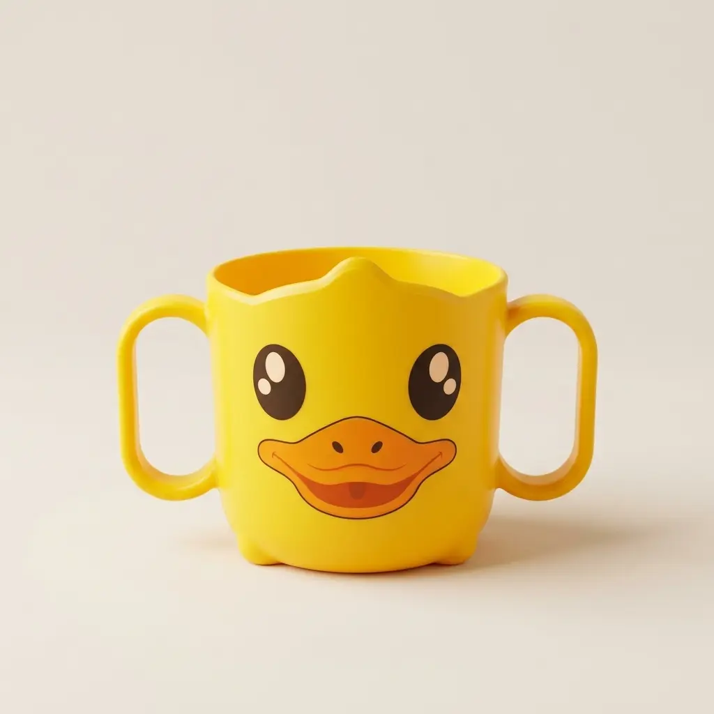 Gobelet d'Apprentissage Enfant avec Double Poignée Canard