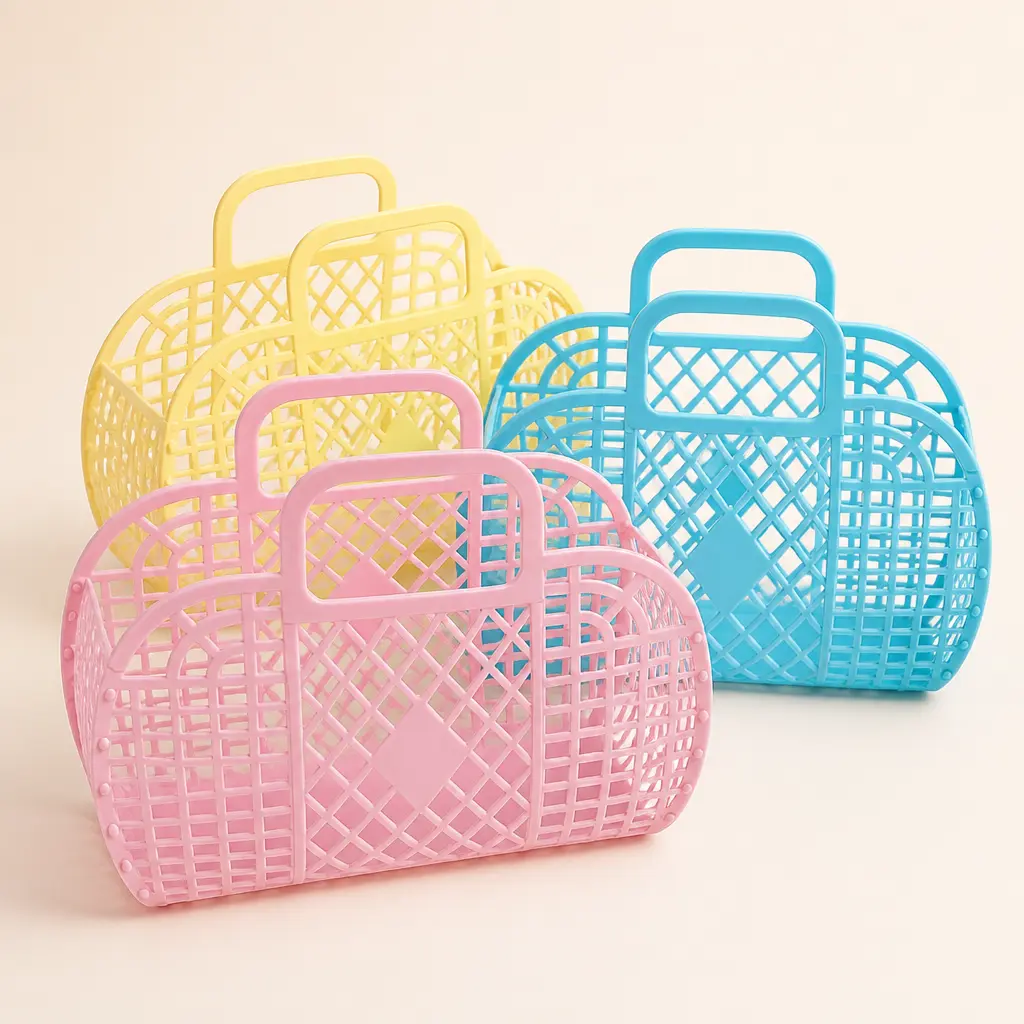 Retro Jelly Basket Bag
