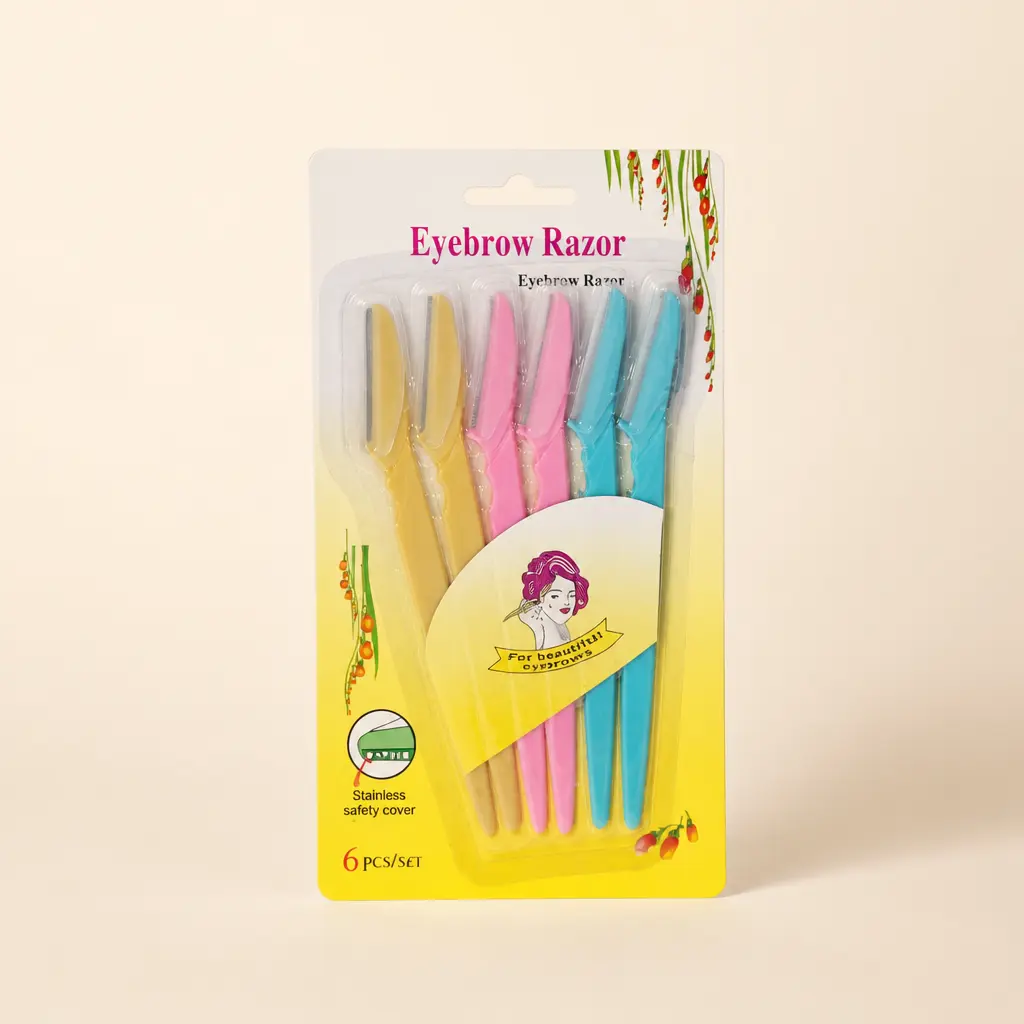 Lot de 6 rasoirs à sourcils