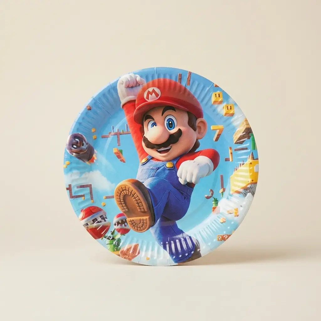 Super Mario Paper Plates