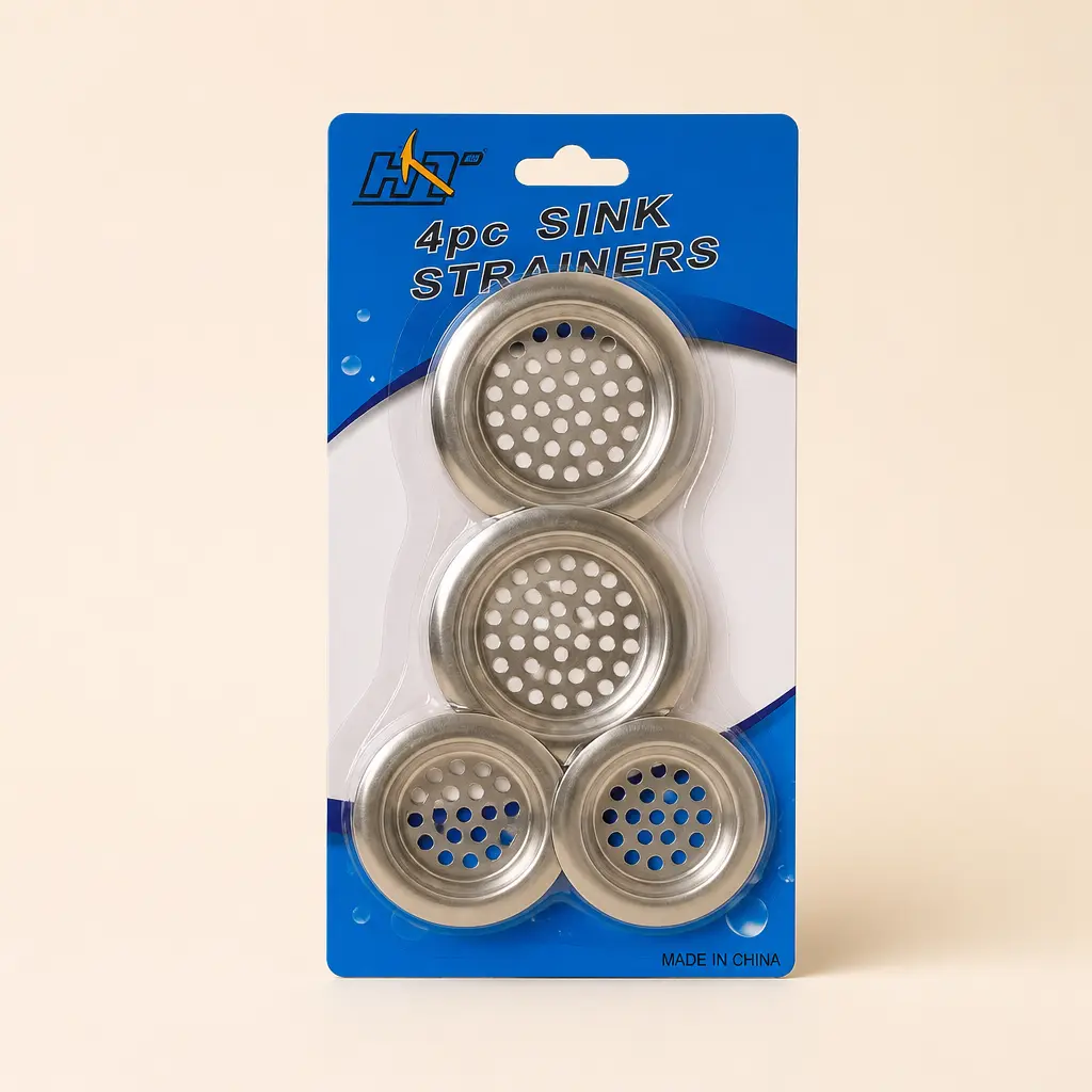 Lot de 4 crépines pour évier