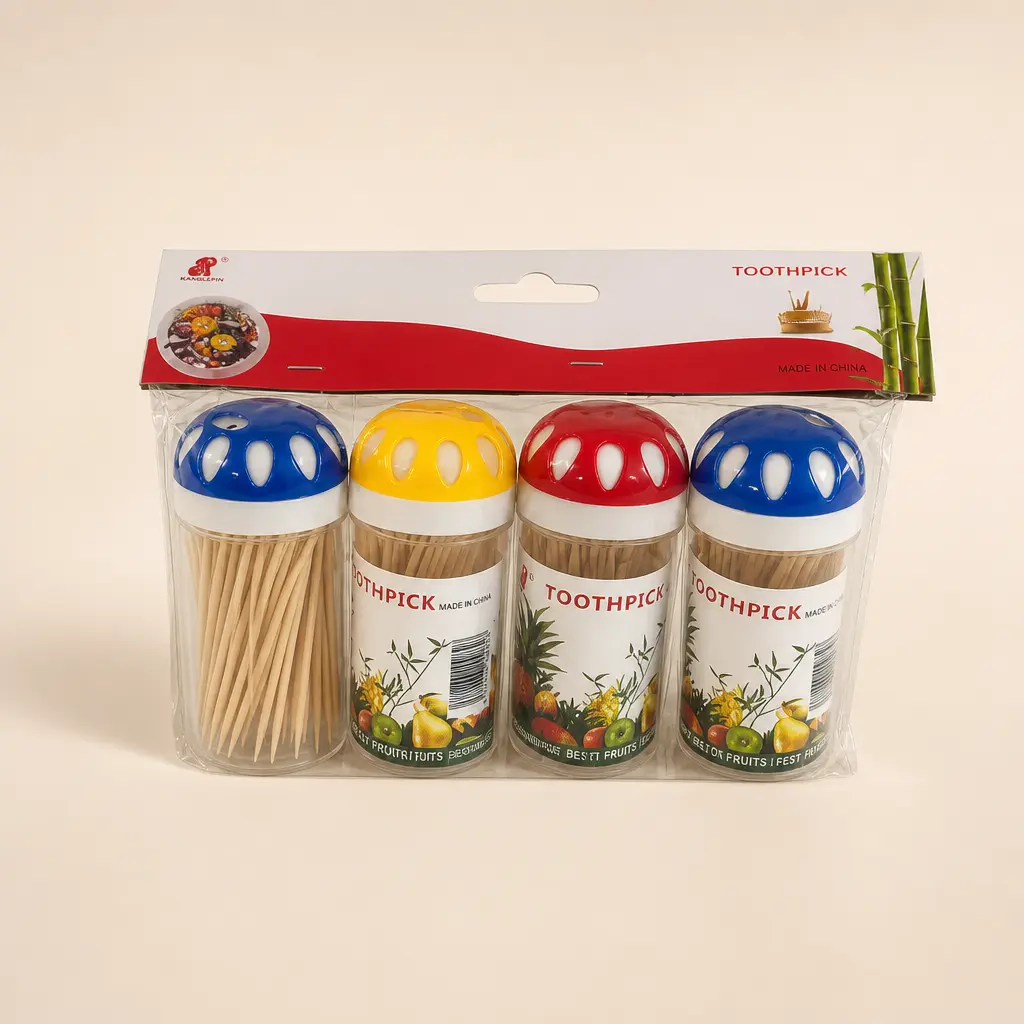 Lot de pots distributeurs de cure-dents