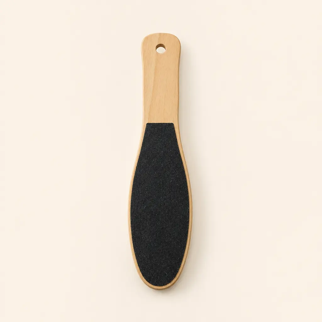 مبرد قدمين خشبي